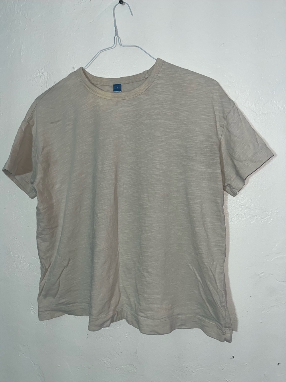 100% Cotton Oversized Slightly Cropped Old Navy Women’s Crew Neck T- Shirt Tee